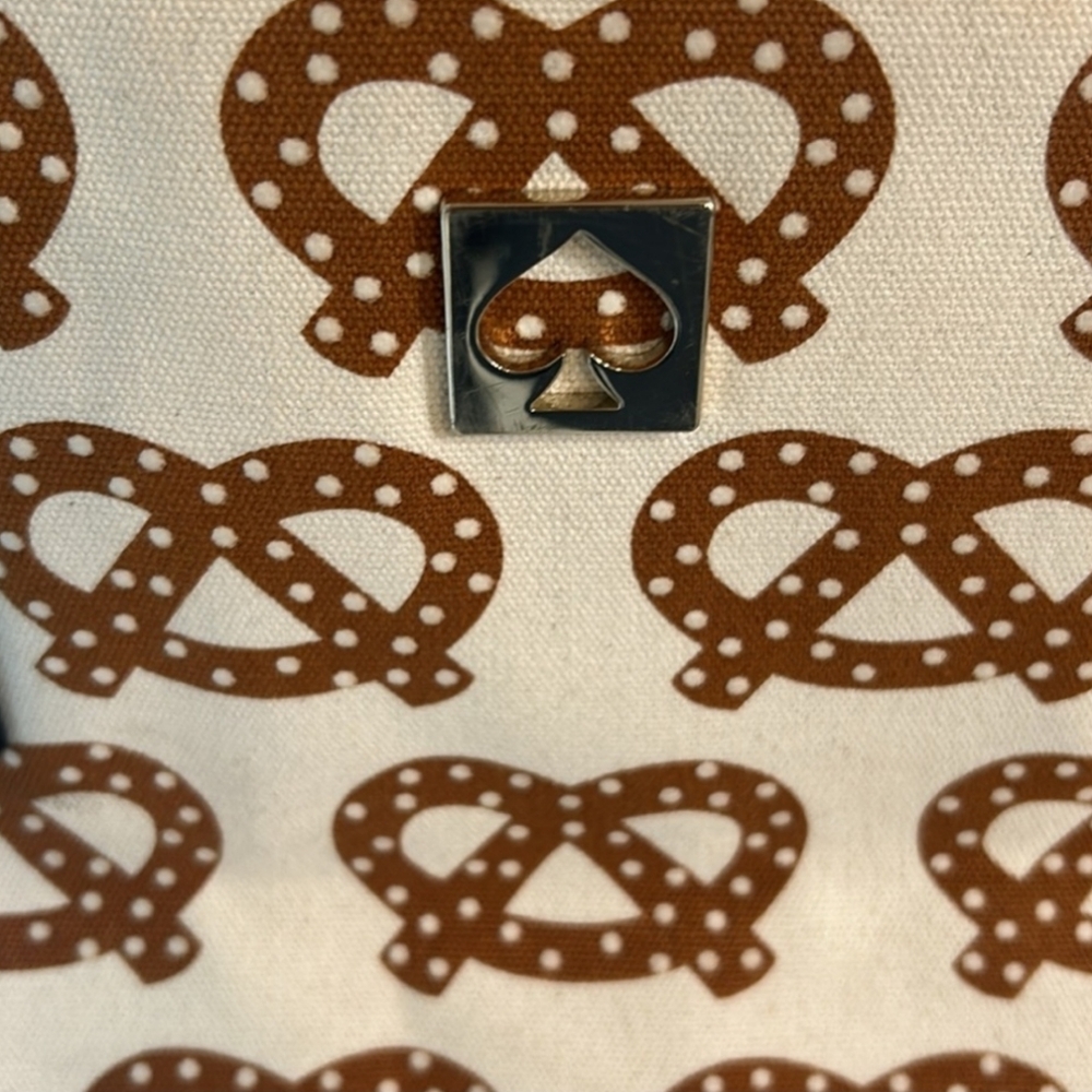Kate Spade "Far from the Tree" Bon Shopper Tote, NYC Pretzel EUC - Picture 3 of 10